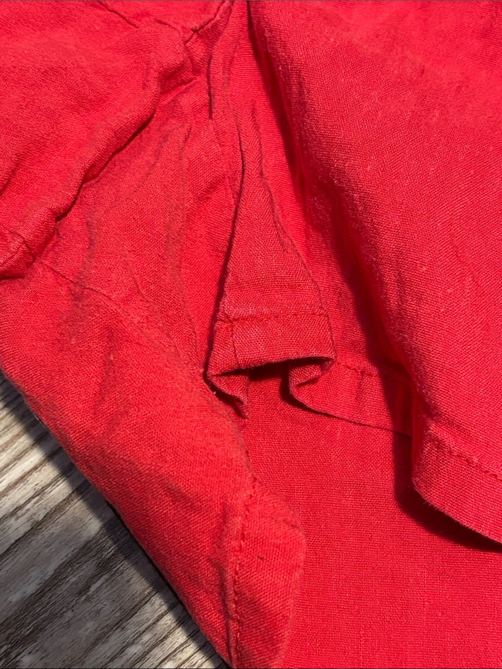 Kut from the Kloth Red Linen-Blend Drawstring Shorts - Picture 8 of 16